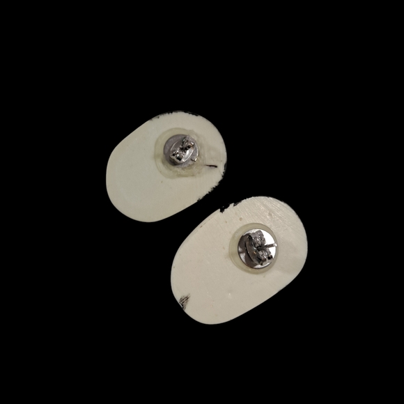 Vintage Unique Painted Women Clown Geisha Actor Face Masks Earrings - Picture 2 of 5